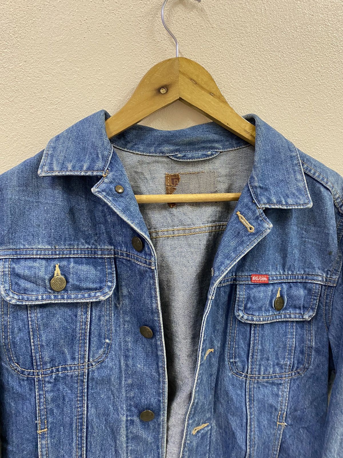 Big John × Vintage Vtg Big John Denim Jacket Size US S / EU 44-46 / 1 - 5 Thumbnail