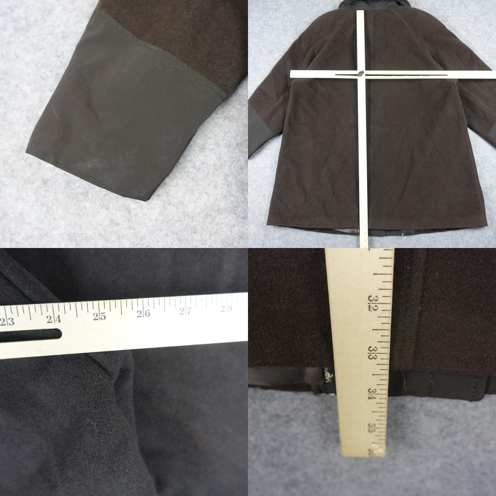 Vintage VINTAGE WEILL Coat Womens 20 Brown Wool Snap Front Mid Length Collared Plus VTG Size 3XL / US 20-22 - 9 Thumbnail