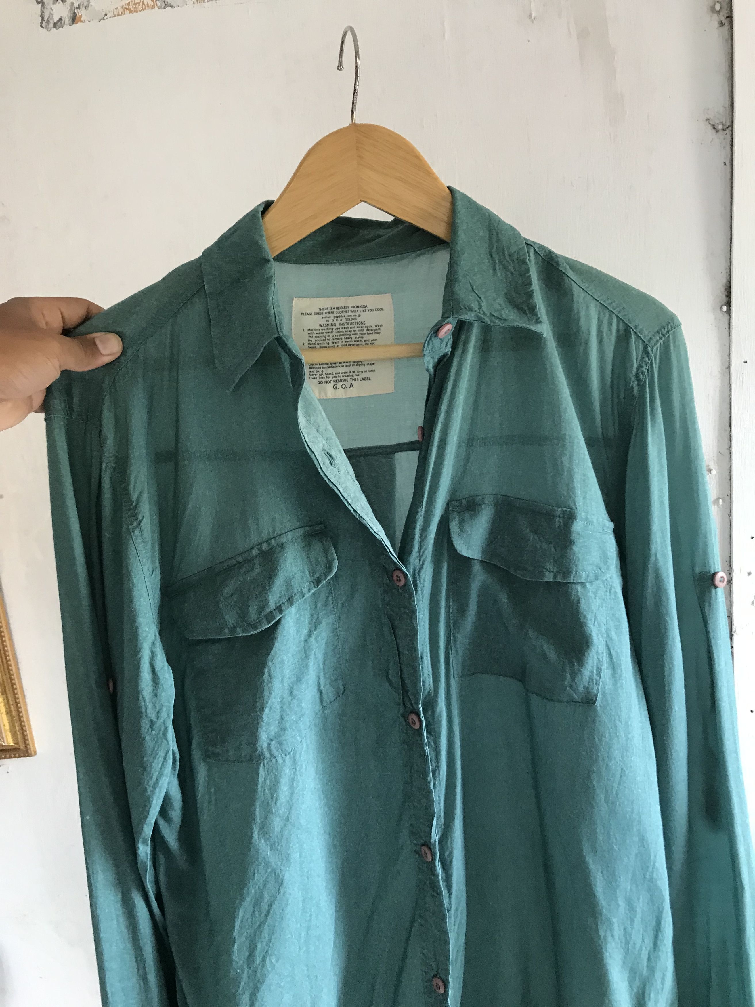 G.O.A Japanese Brand Rayon Mesh Long Sleeve