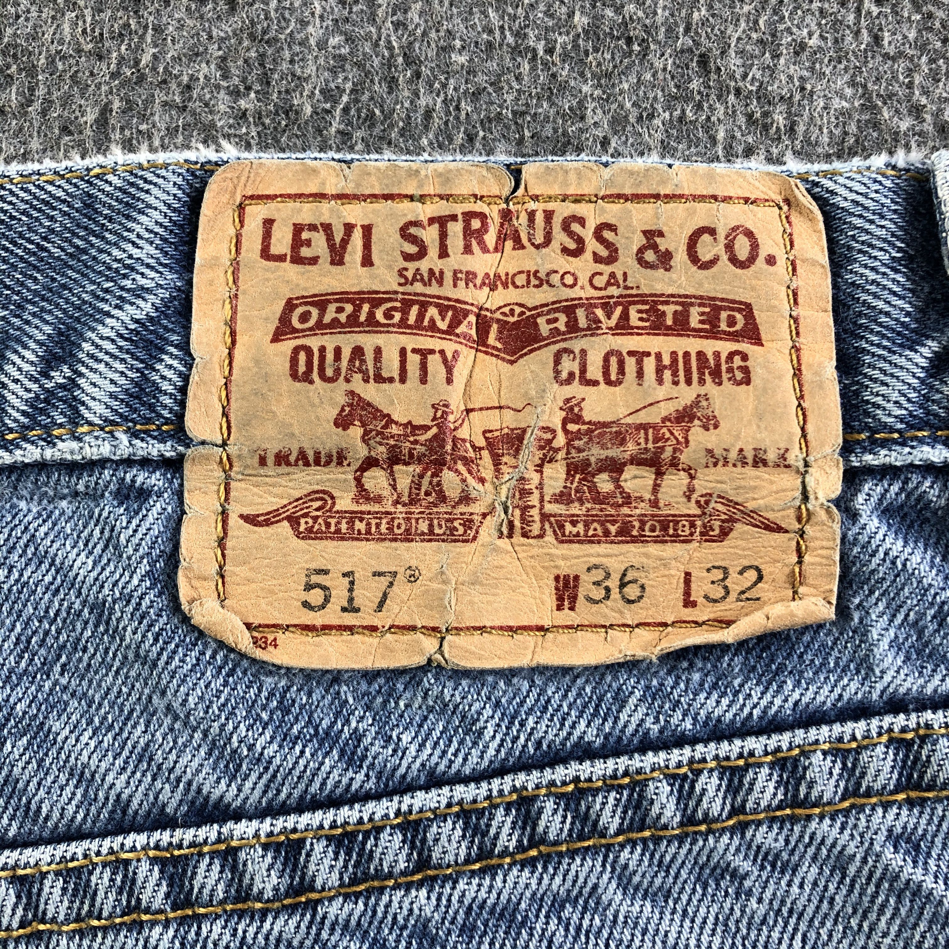 Levi's Vintage Blue Wash Levis 517 Jeans-J3535 Size US 37 - 5 Thumbnail