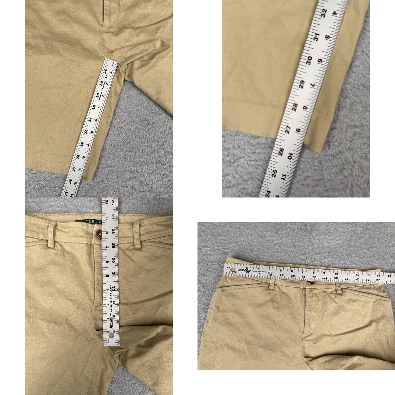 Ralph Lauren Lauren Ralph Lauren Shorts Womens 2 Beige Chino Twill Casual Summer 28x9.5 Size 26" / US 2 / IT 38 - 8 Thumbnail