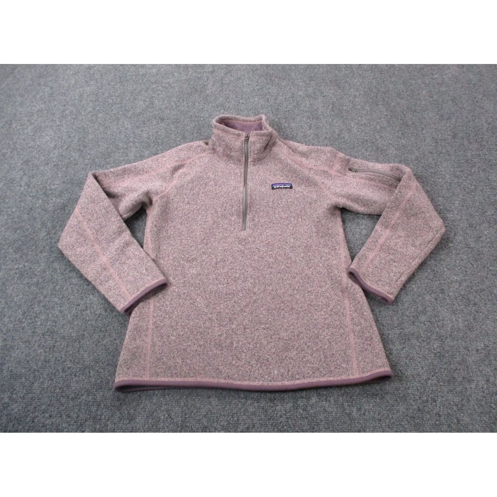 Patagonia Patagonia Jacket Women M Better Sweater Fleece Outdoor Windbreaker 1/4 Zip Pockets Purple Size M / US 6-8 / IT 42-44 - 2 Thumbnail
