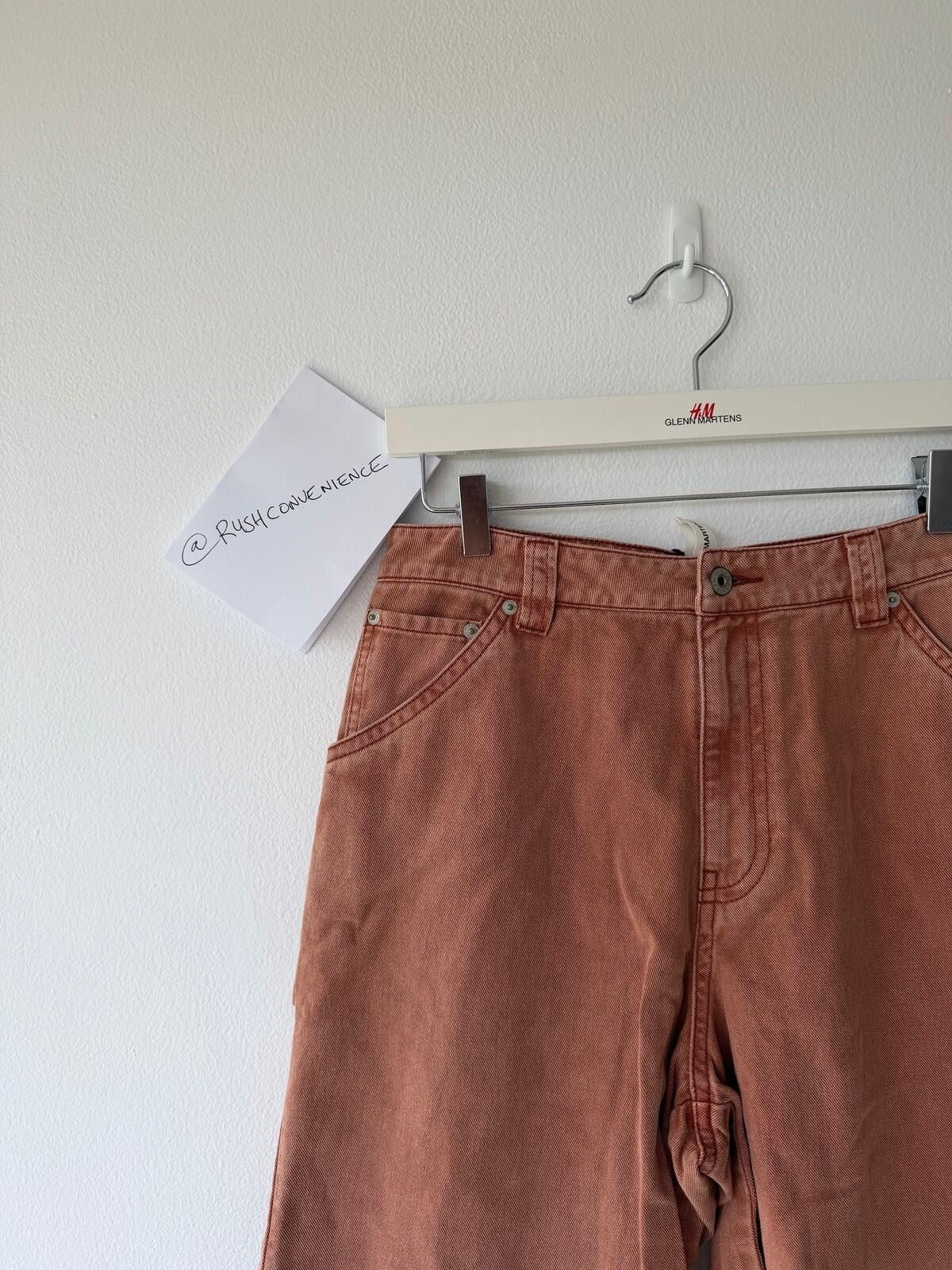 Other new H&M Glenn Martens slouchy twill pants peach pink 6 34 Size 34" / US 12 / IT 48 - 2 Thumbnail