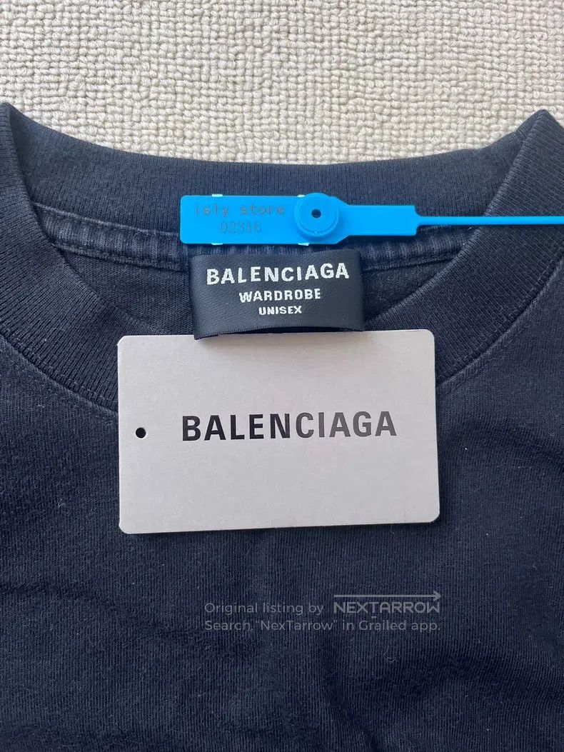 Balenciaga Balenciaga Logo Printed Retro Jersey Short Sleeve T-Shirt Size US S / EU 44-46 / 1 - 4 Thumbnail