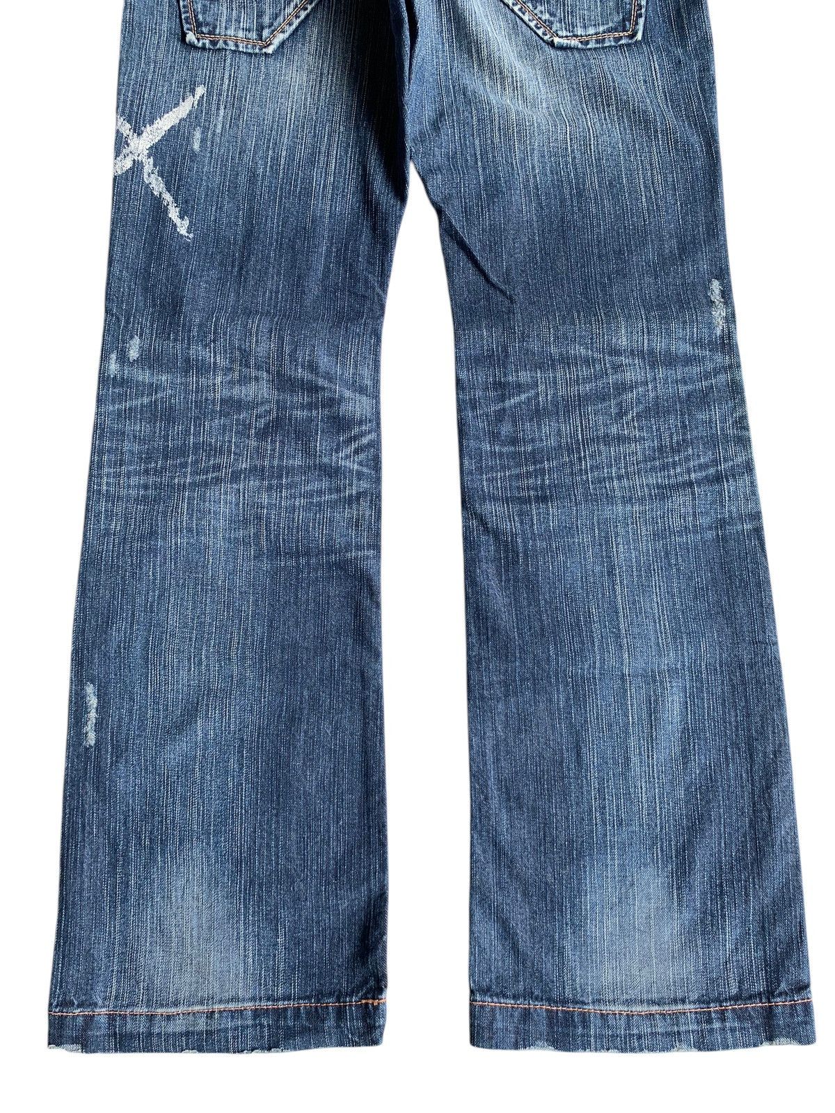 FLARE💥 LIBERTO PUNK STYLE RUSTY&FADED DISTRESSED DENIM🎌