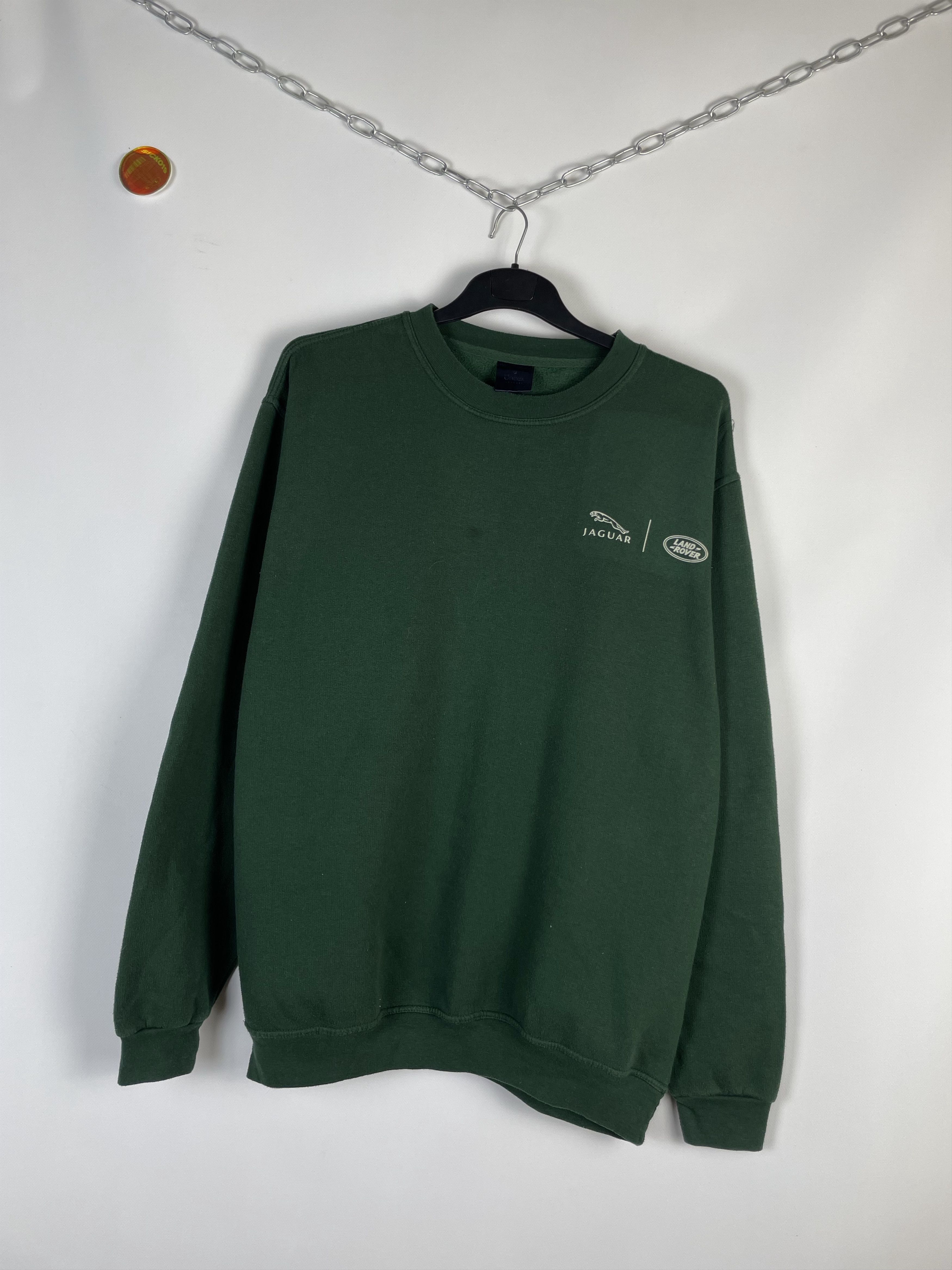Vintage Vintage Jaguar Land Rover Racing Work Green Sweatshirt Size US XL / EU 56 / 4 - 2 Thumbnail