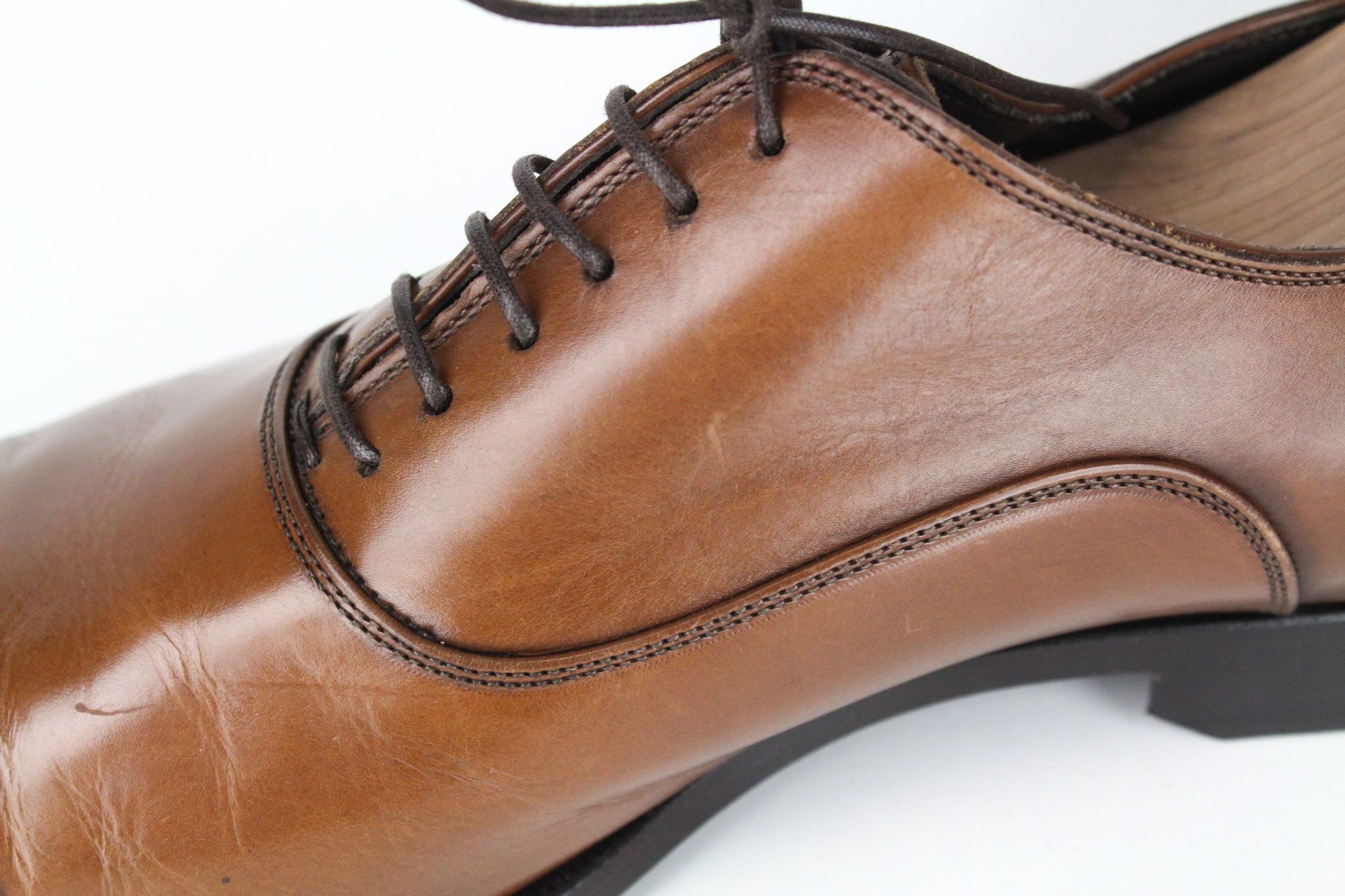 Suitsupply EU42 Brown Leather Laced Low-Top 72345 Size US 9 / EU 42 - 11 Thumbnail