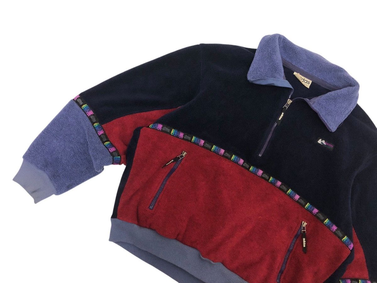 Adidas × Polartec × Vintage RARE 🔥 ADIDAS ADVENTURE FLEECE PULLOVER TRICOLOUR HALF ZIP Size US L / EU 52-54 / 3 - 3 Thumbnail