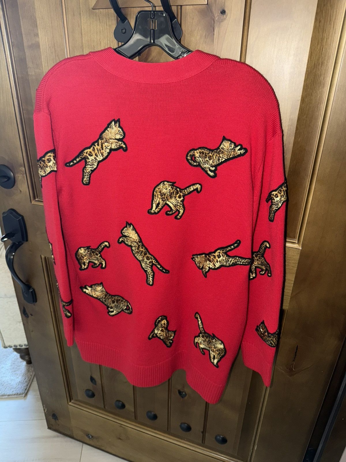 Alice + Olivia Alice + Olivia Bradford Grandpa Cat Embroidered Cardigan Size S / US 4 / IT 40 - 3 Thumbnail
