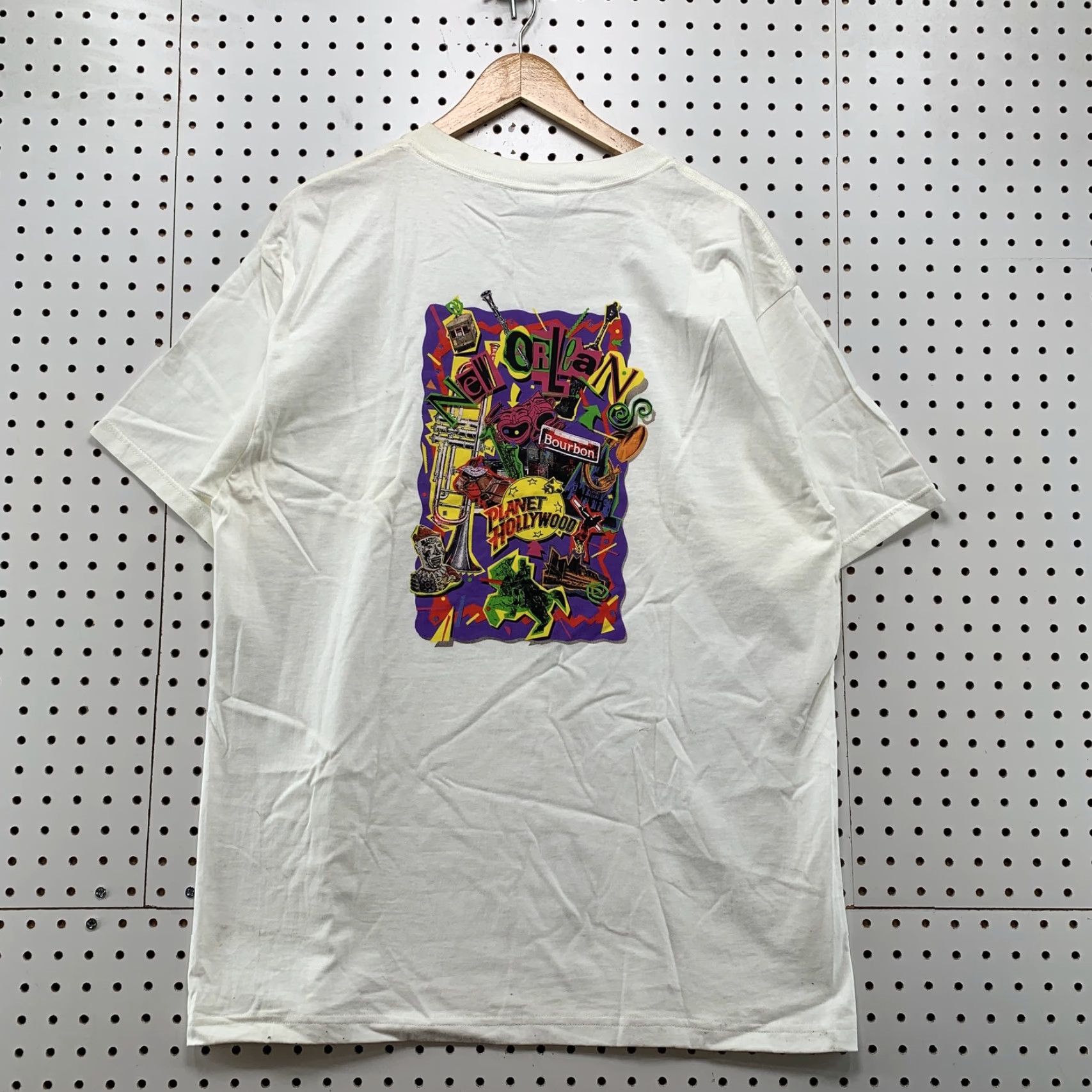 Planet Hollywood VINTAGE Planet Hollywood Las Vegas Shirt Mens L White Short Sleeve NEW Orlean Size US L / EU 52-54 / 3 - 7 Thumbnail