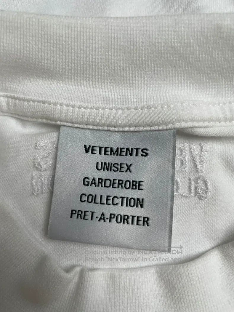 Vetements Vetements Letter Print Short Sleeve White T-Shirt Size US XS / EU 42 / 0 - 5 Thumbnail