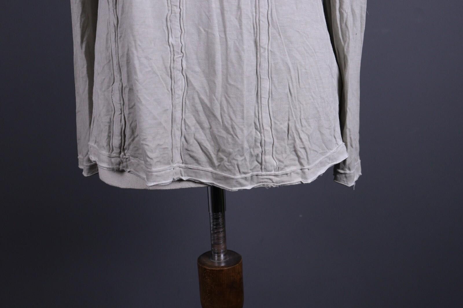 Bottega Veneta Bottega by Elisa Cavaletti Gray Lagenlook Top Shirt Size XXL Size XXL / US 16-18 / IT 52-54 - 3 Thumbnail