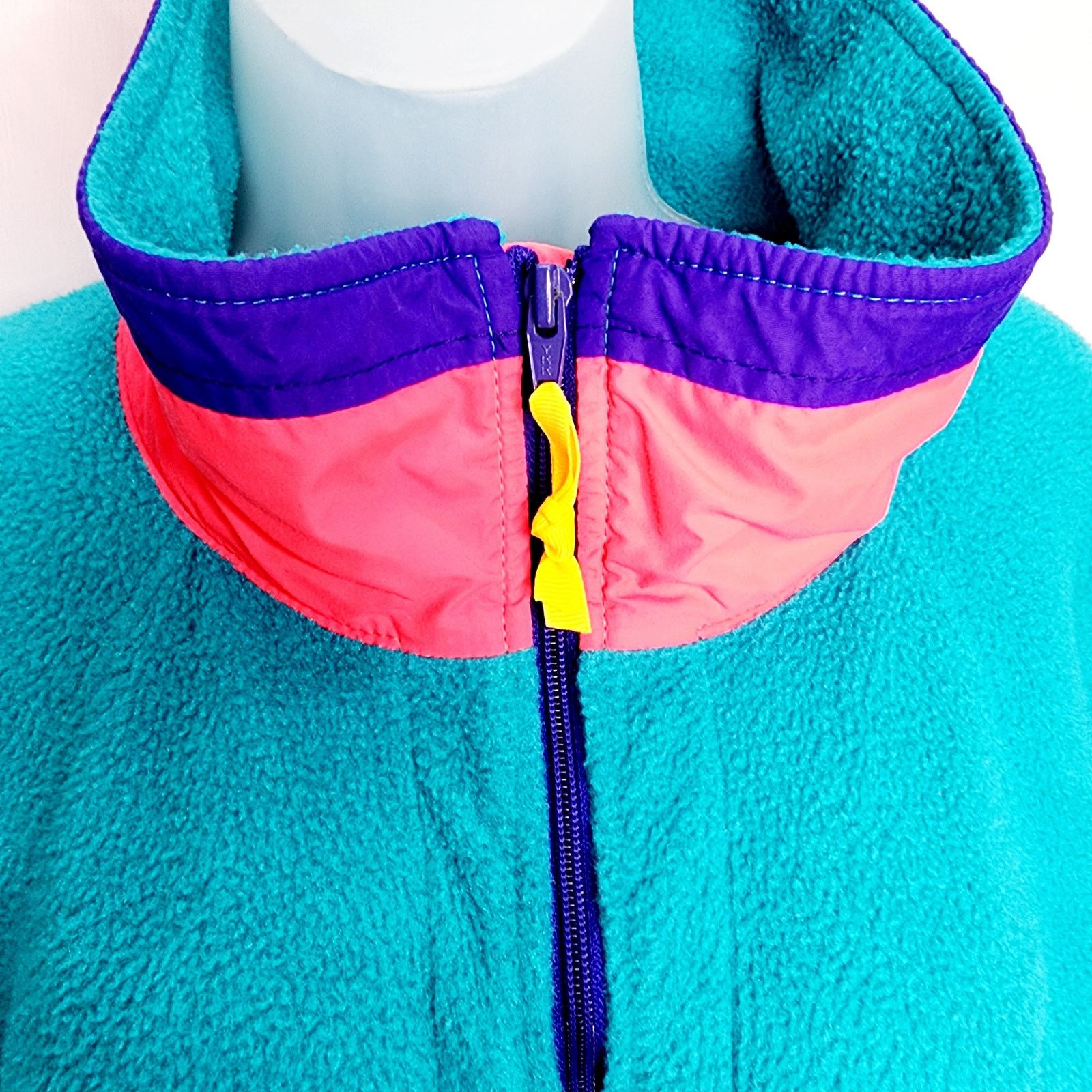 Other Vintage Woolrich Teal Zipper Front Long Sleeve Fleece Size L / US 10 / IT 46 - 7 Thumbnail
