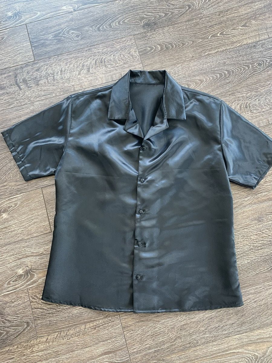 Designer × Handmade Handmade Black Button Up Shirt Size US M / EU 48-50 / 2 - 1 Thumbnail