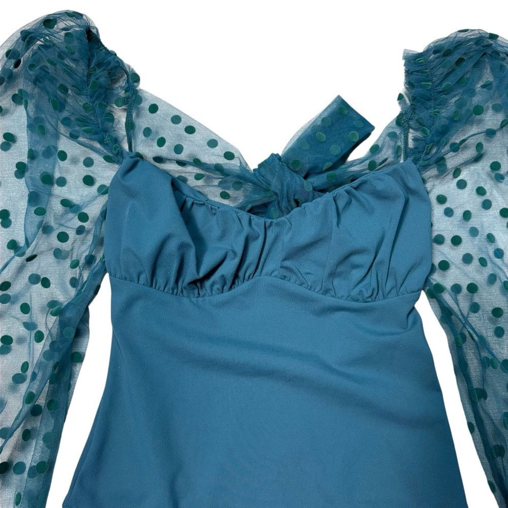 Free People NWT New Free People Molly At Midnight In Still Sea Bodysuit Size S / US 4 / IT 40 - 5 Thumbnail
