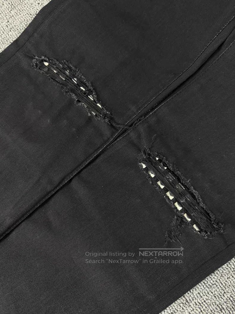 Saint Laurent Paris Saint Laurent Paris Riveted leather double knee hole black Size US 28 / EU 44 - 3 Thumbnail