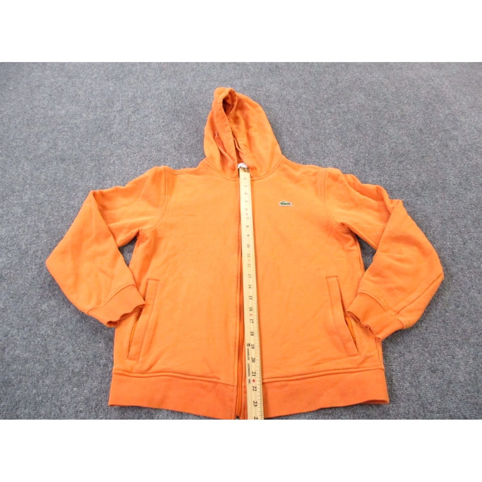 Lacoste Lacoste Jacket Mens M Orange Sport Windbreaker Full Zip Hooded Logo Casual Sweatshirt Shirt Mens M Orange Sport Logo Zip Hoodie Size US M / EU 48-50 / 2 - 3 Thumbnail