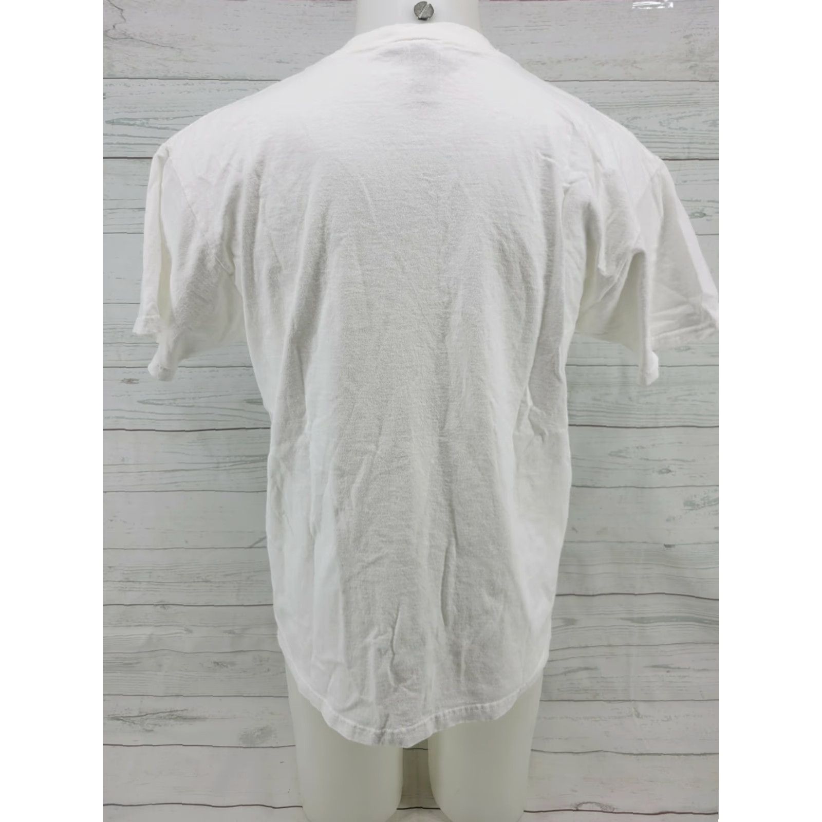 Fruit Of The Loom WIHG IHOG Radio Shirt White Size Large Shirt Mens Short Sleeve 105.7 FCC? Size US L / EU 52-54 / 3 - 6 Thumbnail