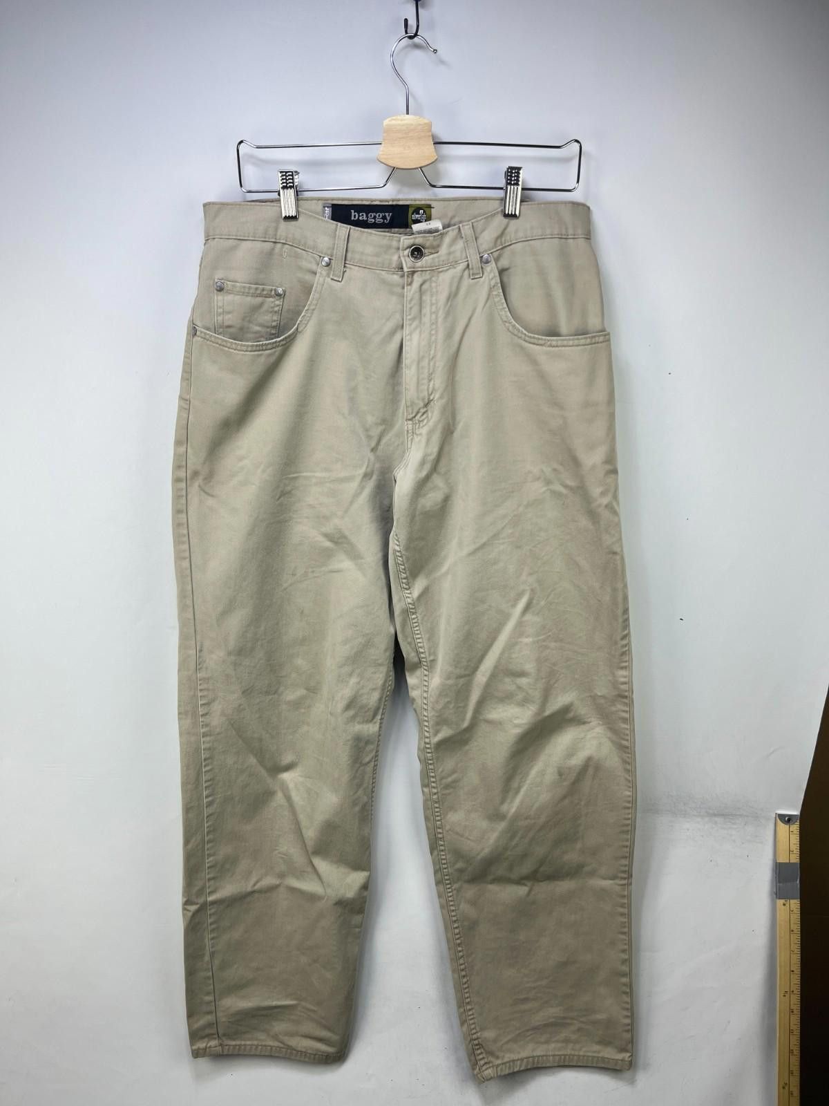 Levi's Vintage 90s Levi's Silvertab Baggy Beige Khaki Pants 34 x 34 Size US 34 / EU 50 - 1 Thumbnail