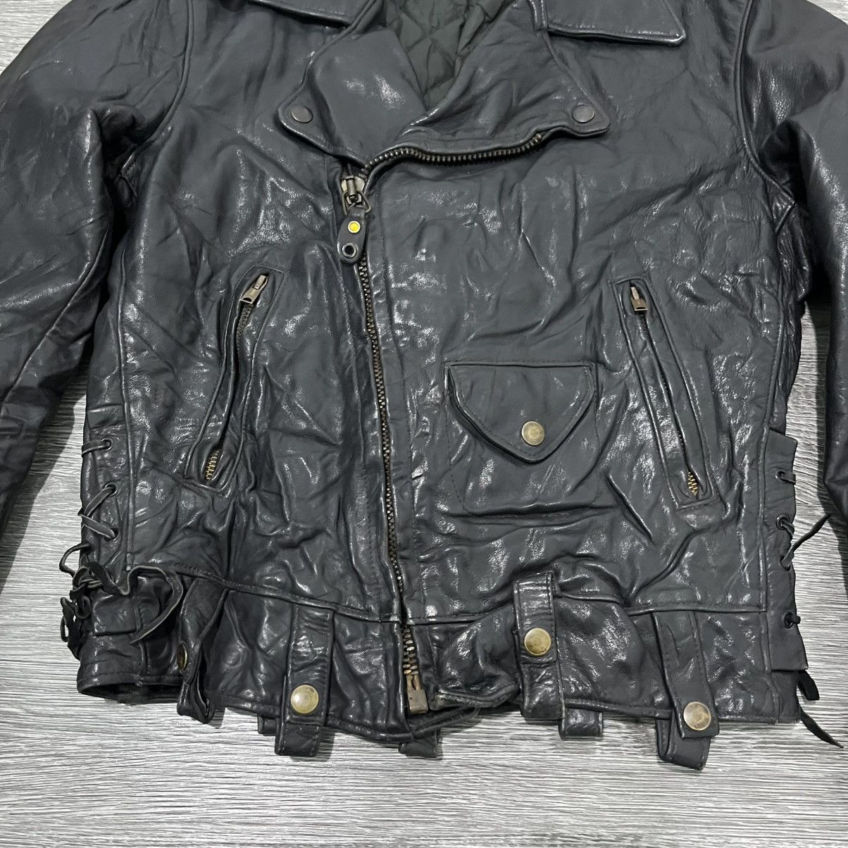 Leather 2000's Winny Roaste New York Ramones Leather Jacket Size US L / EU 52-54 / 3 - 3 Thumbnail