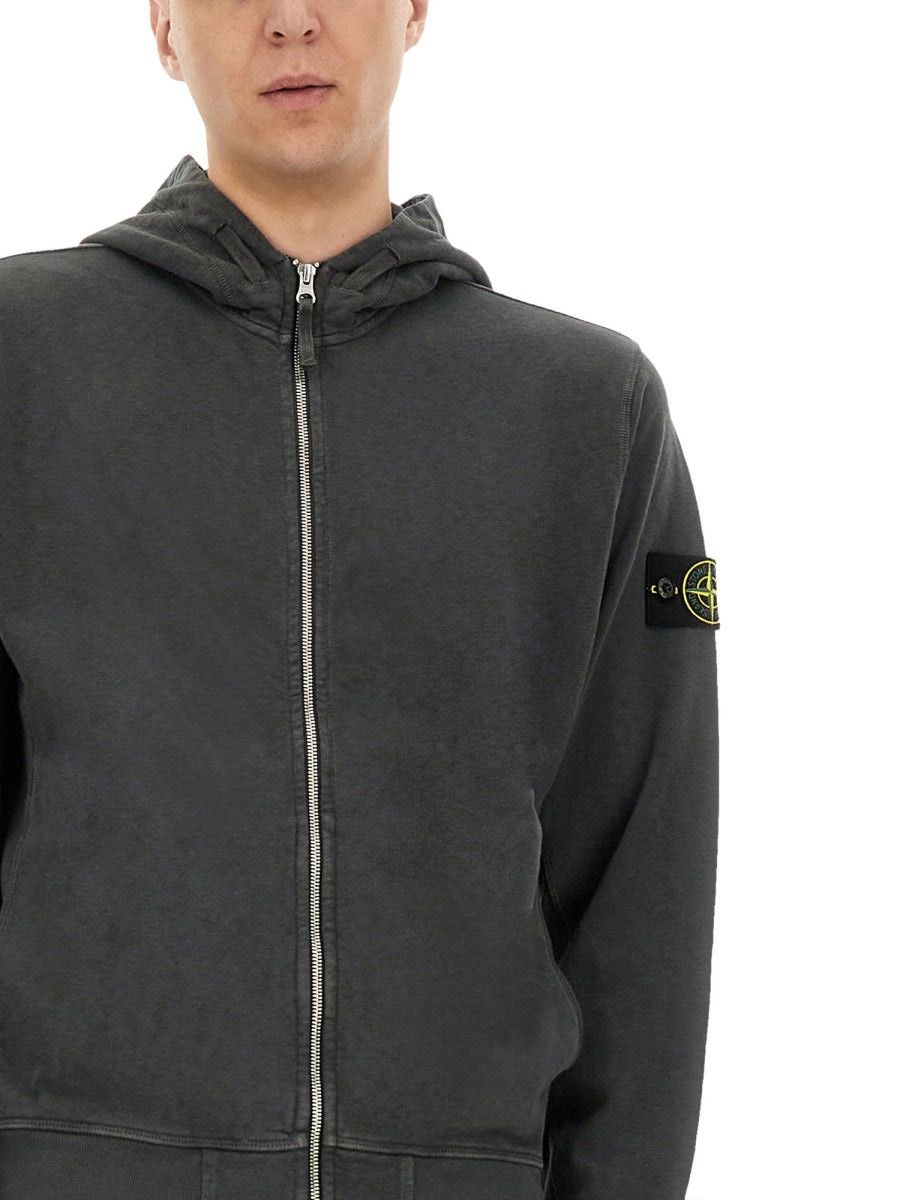 Stone Island os11x0326 Zipper Hoodie in Grey Size US S / EU 44-46 / 1 - 4 Thumbnail