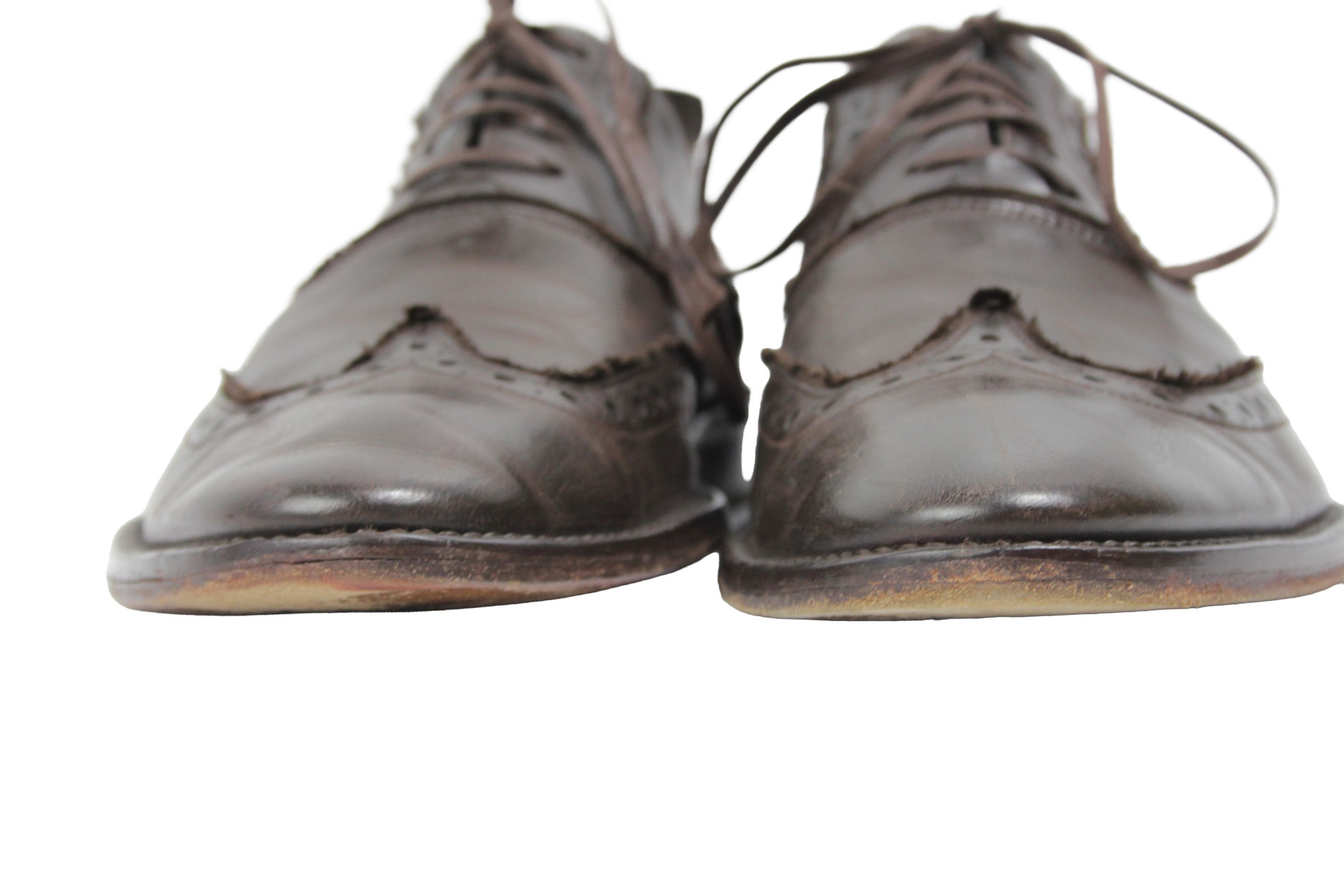 Sonia Rykiel Leather Grunge Brogue Size US 9 / EU 42 - 4 Thumbnail