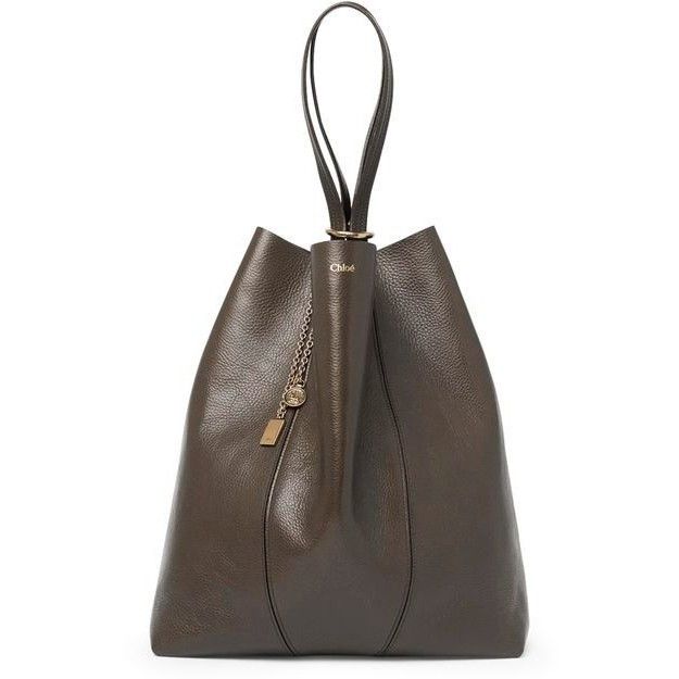 Chloe Chloe Large Spin Flannel Gray Grained Leather Tote Bag New & Size ONE SIZE - 1 Thumbnail