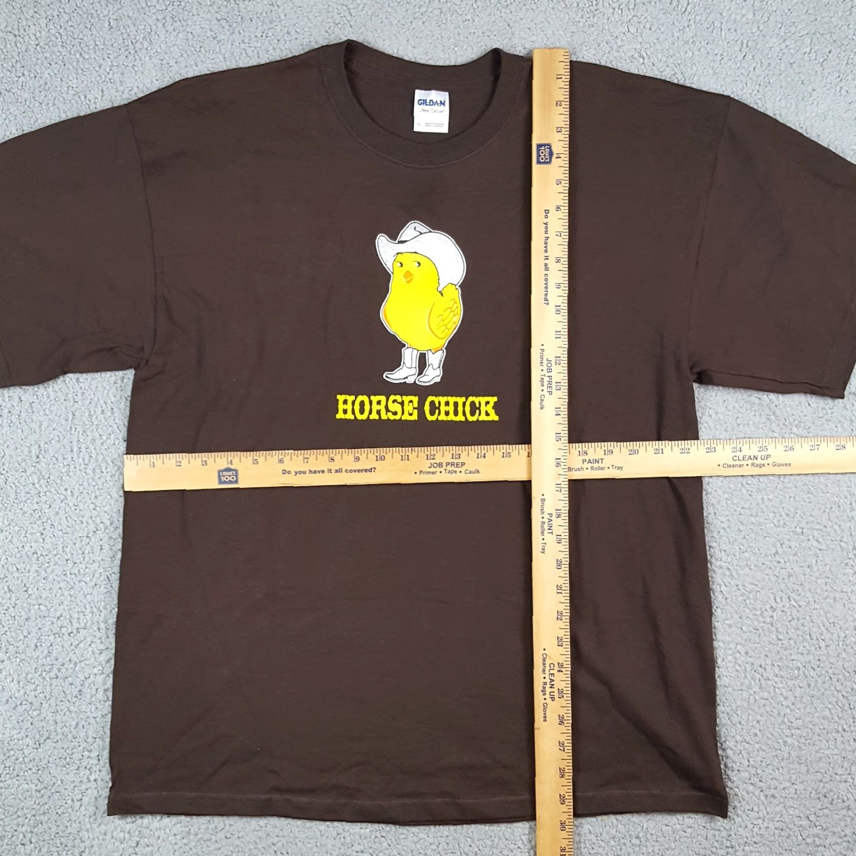 Gildan Y2K Horse Chick Funny Cartoon Cowgirl Women's Size XL Short Sleeve T Shirt Top Size XL / US 12-14 / IT 48-50 - 6 Thumbnail