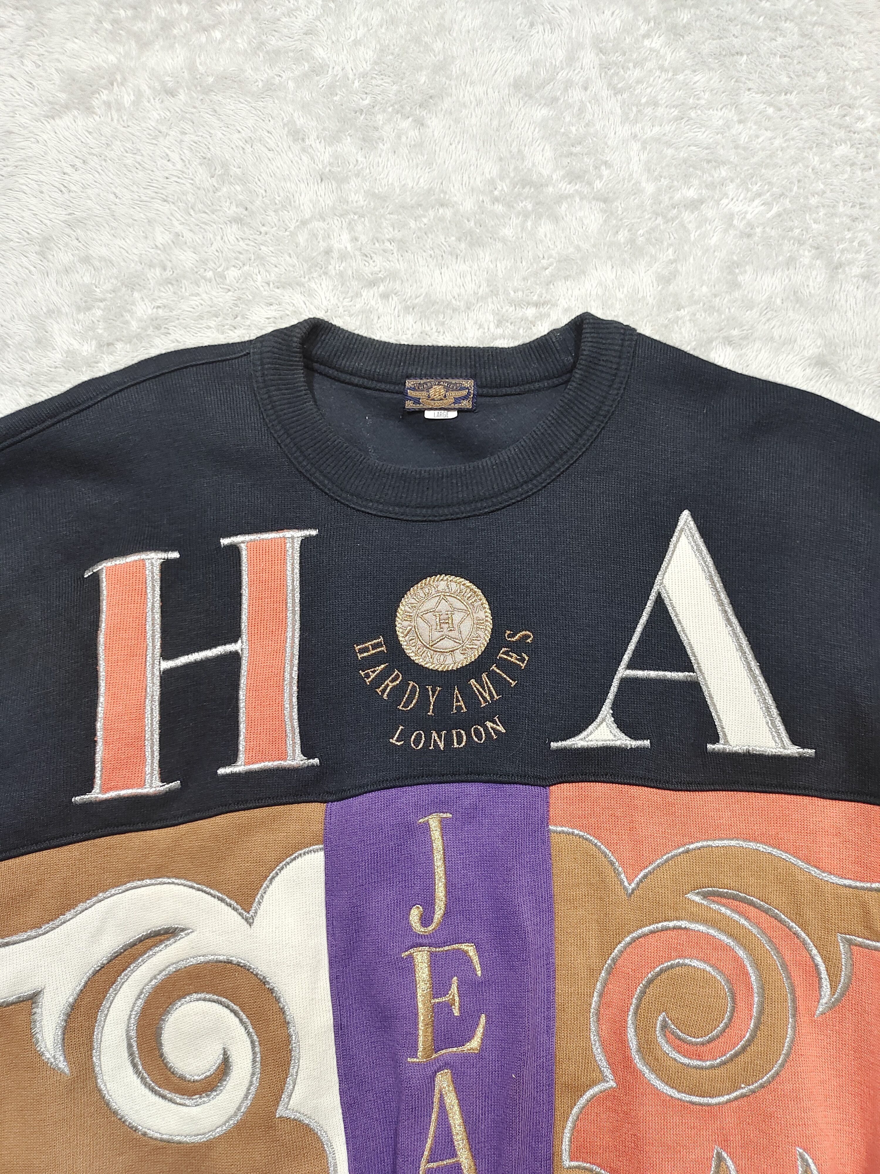 Hardy Amies VINTAGE HARDY AMIES EMBROIDERED CREWNECK SWEATSHIRT Size US L / EU 52-54 / 3 - 5 Thumbnail