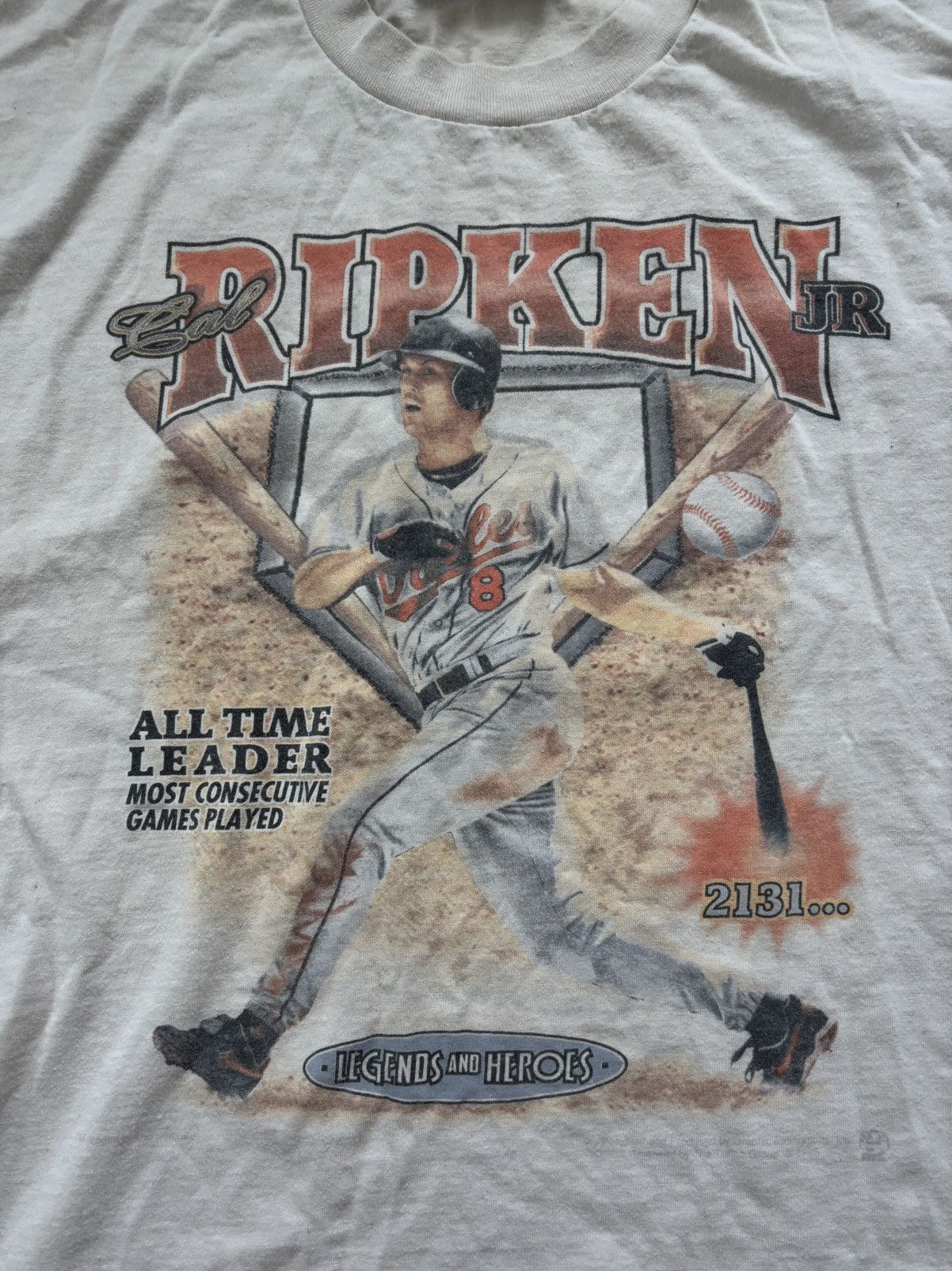 Vintage Vintage 1995 Ripken JR MLB Tee Size US XL / EU 56 / 4 - 2 Thumbnail