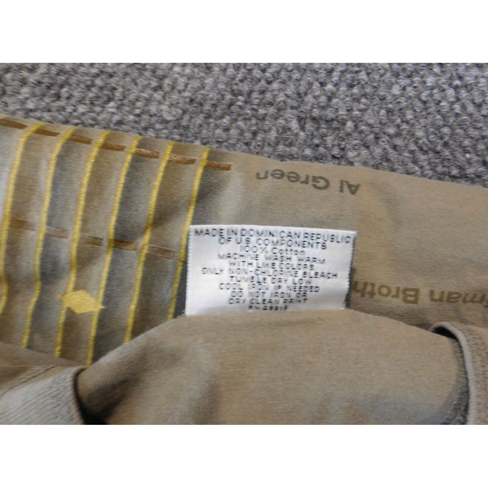 Vintage GEAR FOR SPORTS Rock & Roll Hall of Fame Mens Shirt Long Sleeve Henley Beige S Cotton Button Logo Shirt Mens Size US S / EU 44-46 / 1 - 7 Thumbnail