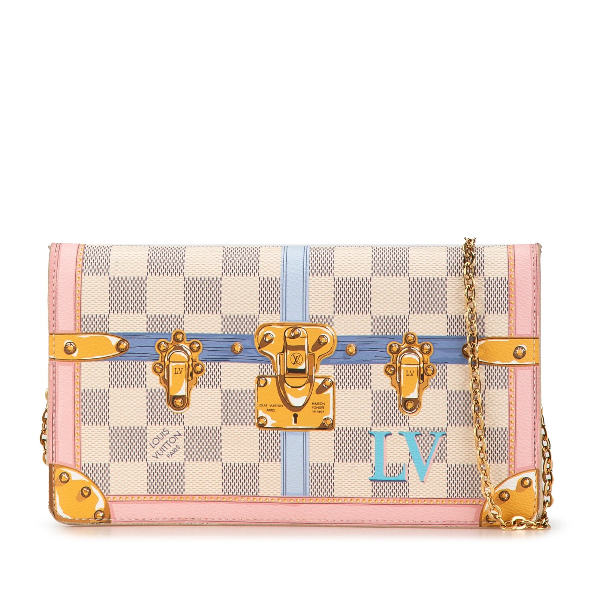 Louis Vuitton Louis Vuitton Damier Azur Summer Trunks Pochette Weekend White Size ONE SIZE - 1 Thumbnail