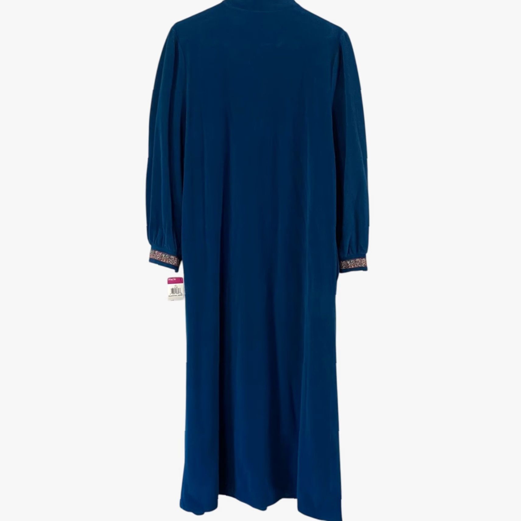 Vintage VINTAGE Vanity Fair Robe Nightgown FullLength Blue Women's L Sleepwear New Size ONE SIZE - 3 Thumbnail