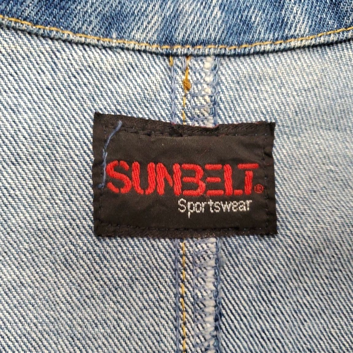 Denime VINTAGE Sunbelt Jacket Womens Large Blue Denim New Orleans Blues Jazz Music 90s Size L / US 10 / IT 46 - 5 Thumbnail
