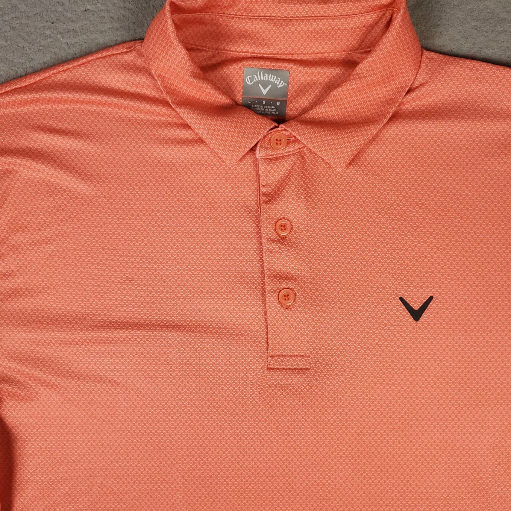 Callaway Callaway Polo Shirt Mens Size Large Coral Opti Dri Fit Golf Short Sleeve Polo Shirt Size US L / EU 52-54 / 3 - 2 Thumbnail