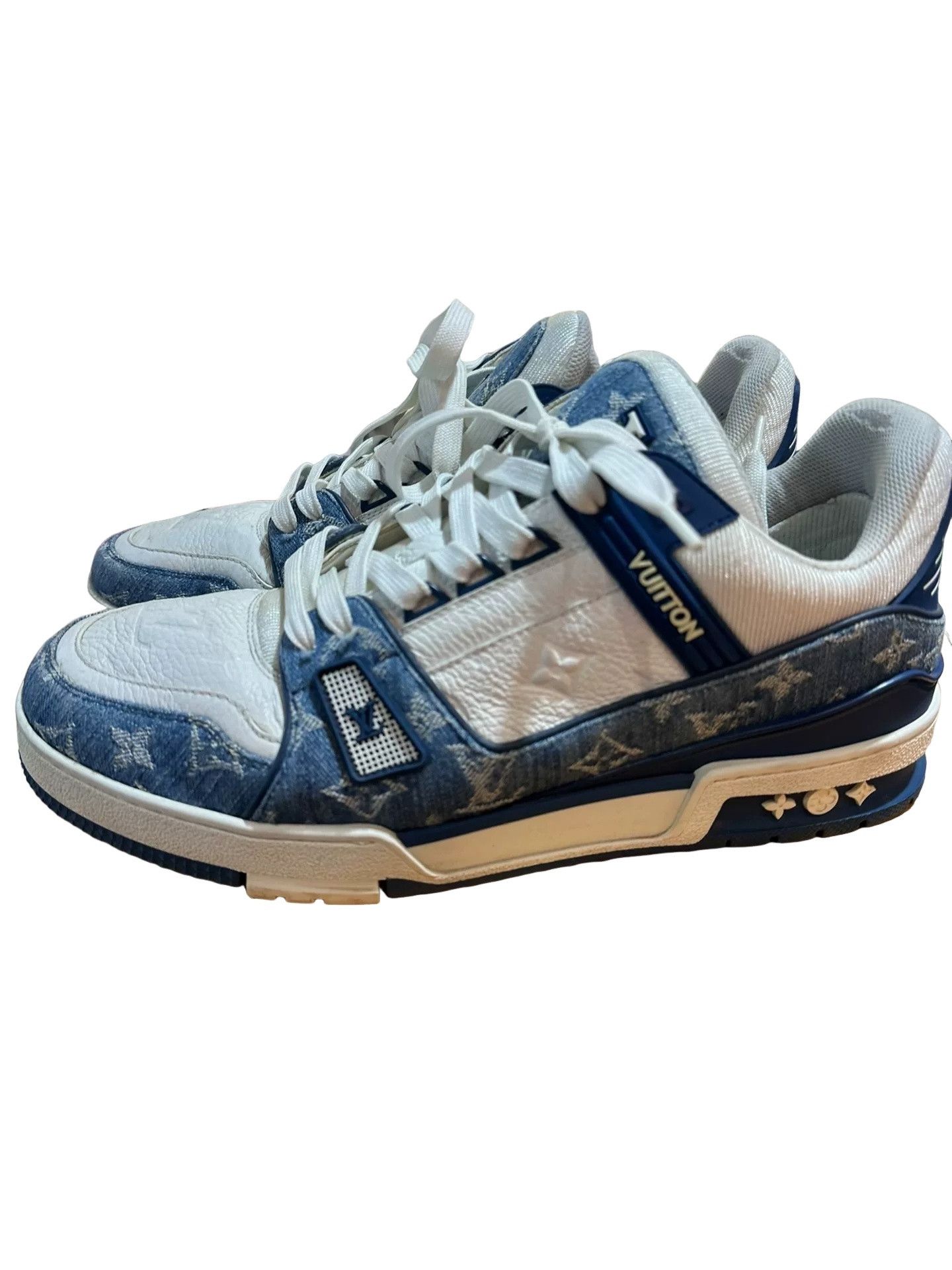 Louis Vuitton Louis Vuitton Denim Monogram Trainer Sneakers Size 10.5 Size US 10.5 / EU 43-44 - 1 Thumbnail