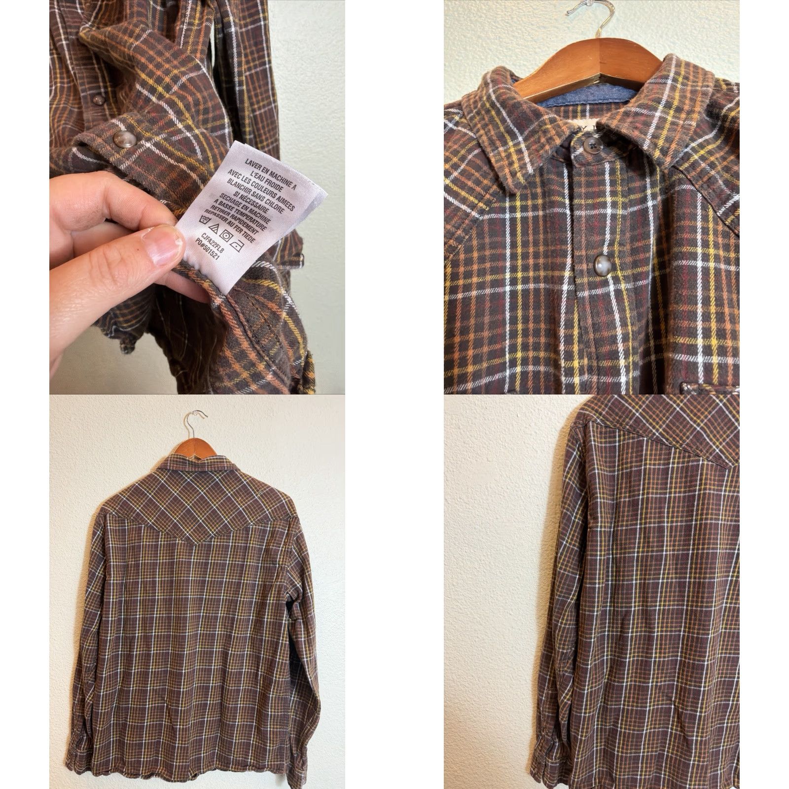 Cody James **Cody James Mens Large Brown Plaid Flannel Shirt** User: Cody James Mens Large Brown Plaid Flannel Shirt Size US L / EU 52-54 / 3 - 9 Thumbnail