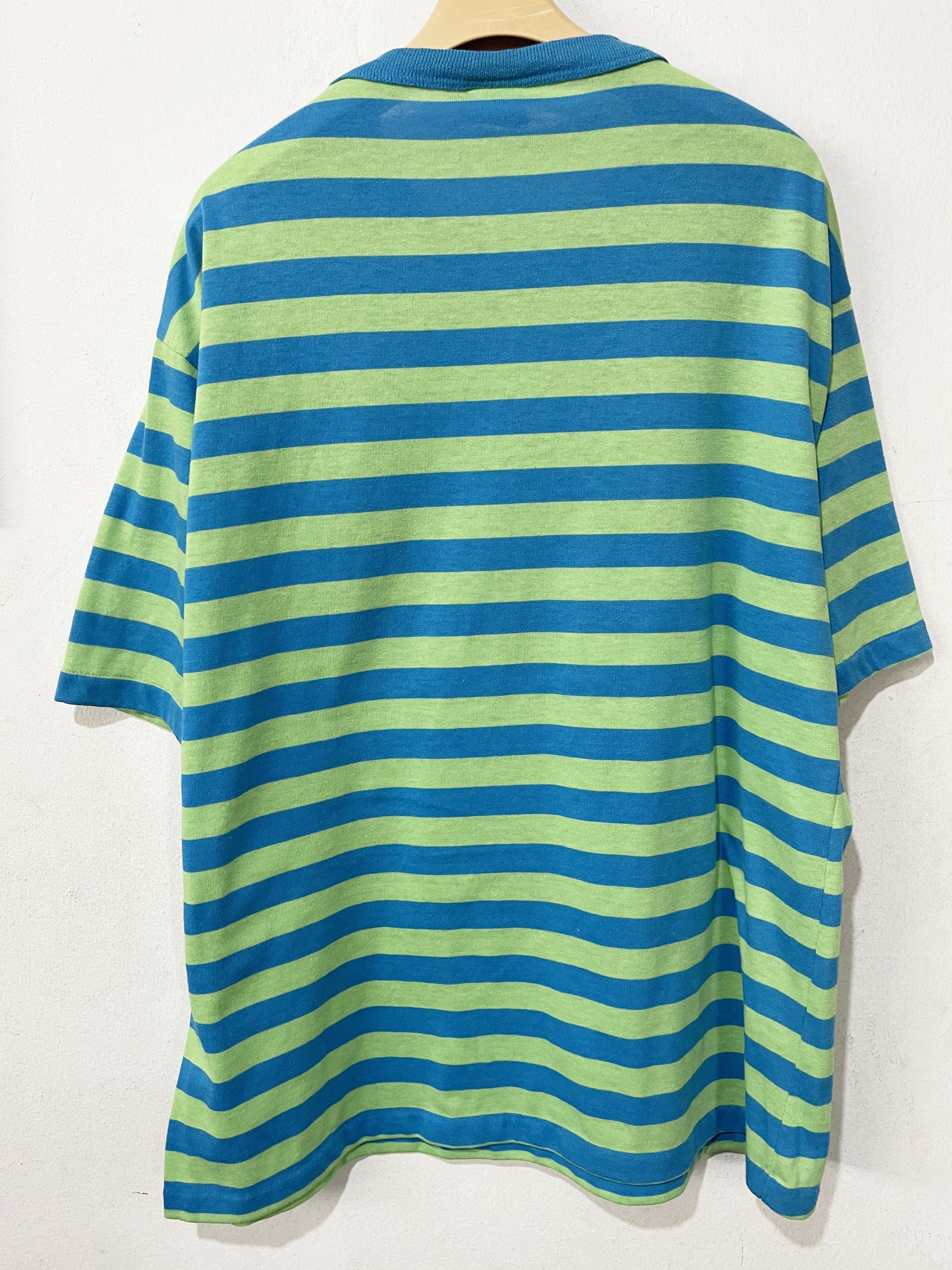 Vintage Vintage 90s Striped Pocket Tee Size US XL / EU 56 / 4 - 2 Thumbnail