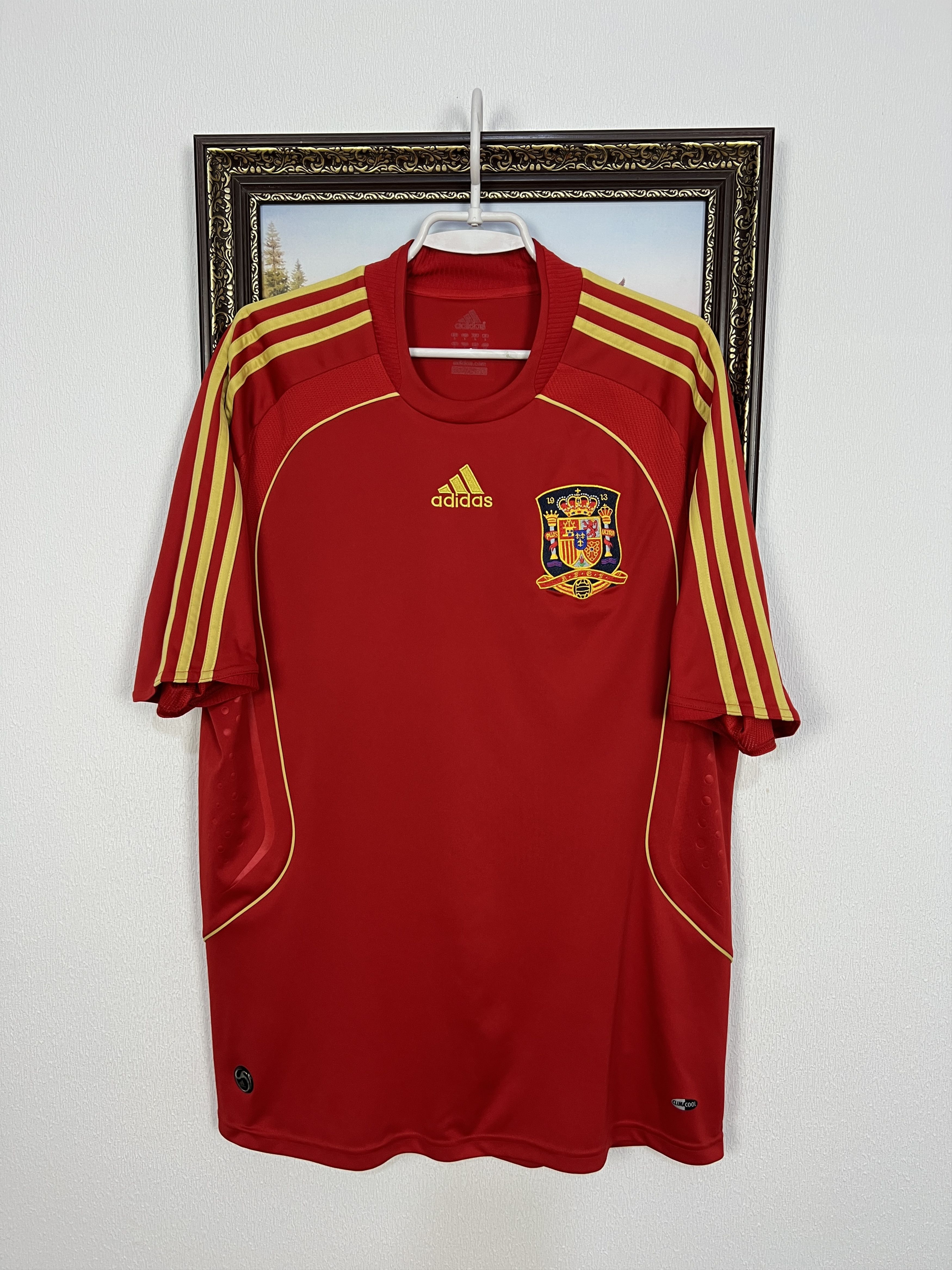 Adidas Spain Home football shirt 2008 Soccer Adidas Jersey Mens Size US L / EU 52-54 / 3 - 1 Thumbnail