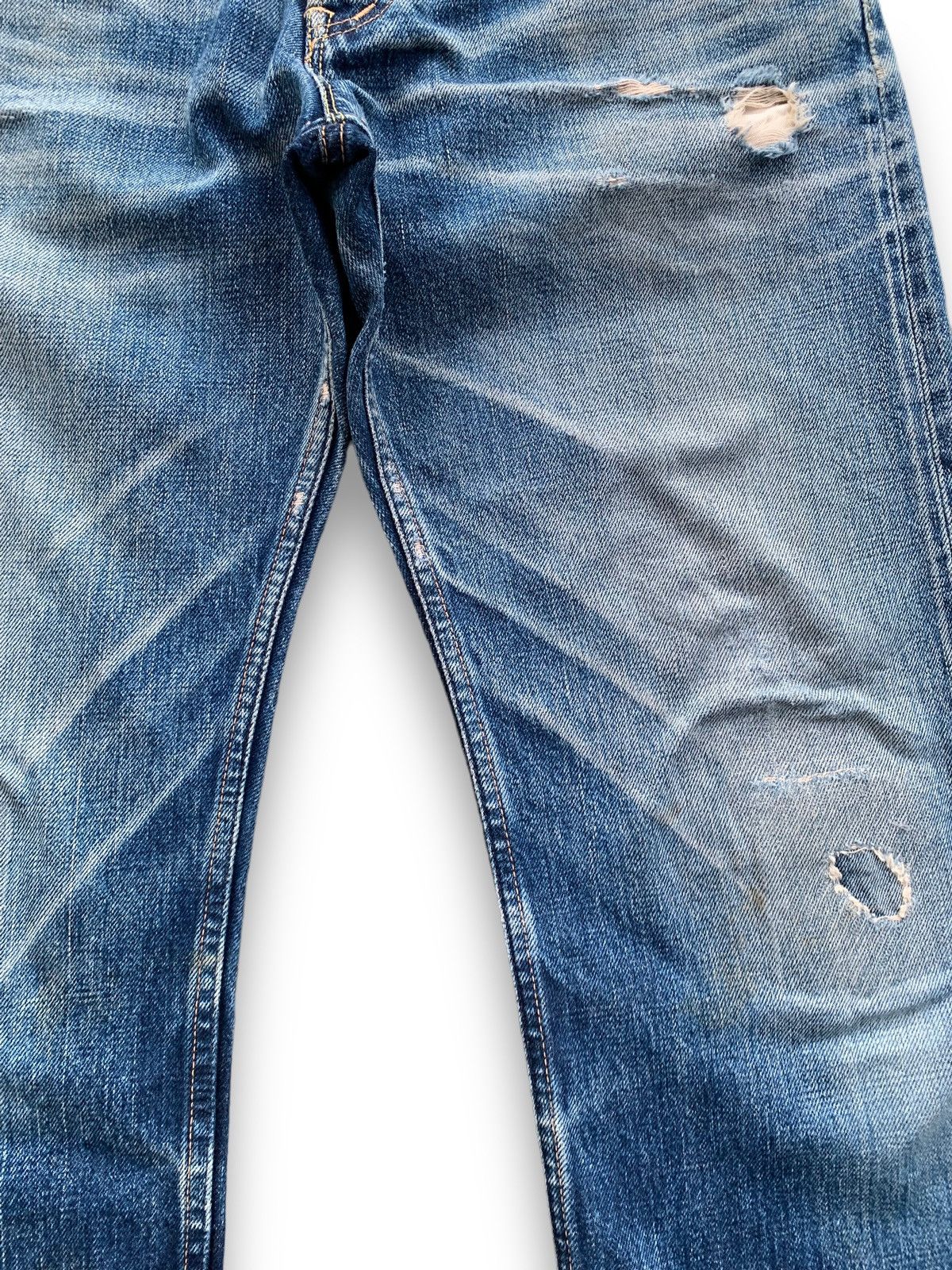 Kapital Kountry Hollywood Ranch Market HR405 Selvedge Patchwork Grunge Jeans Size US 31 - 11 Thumbnail