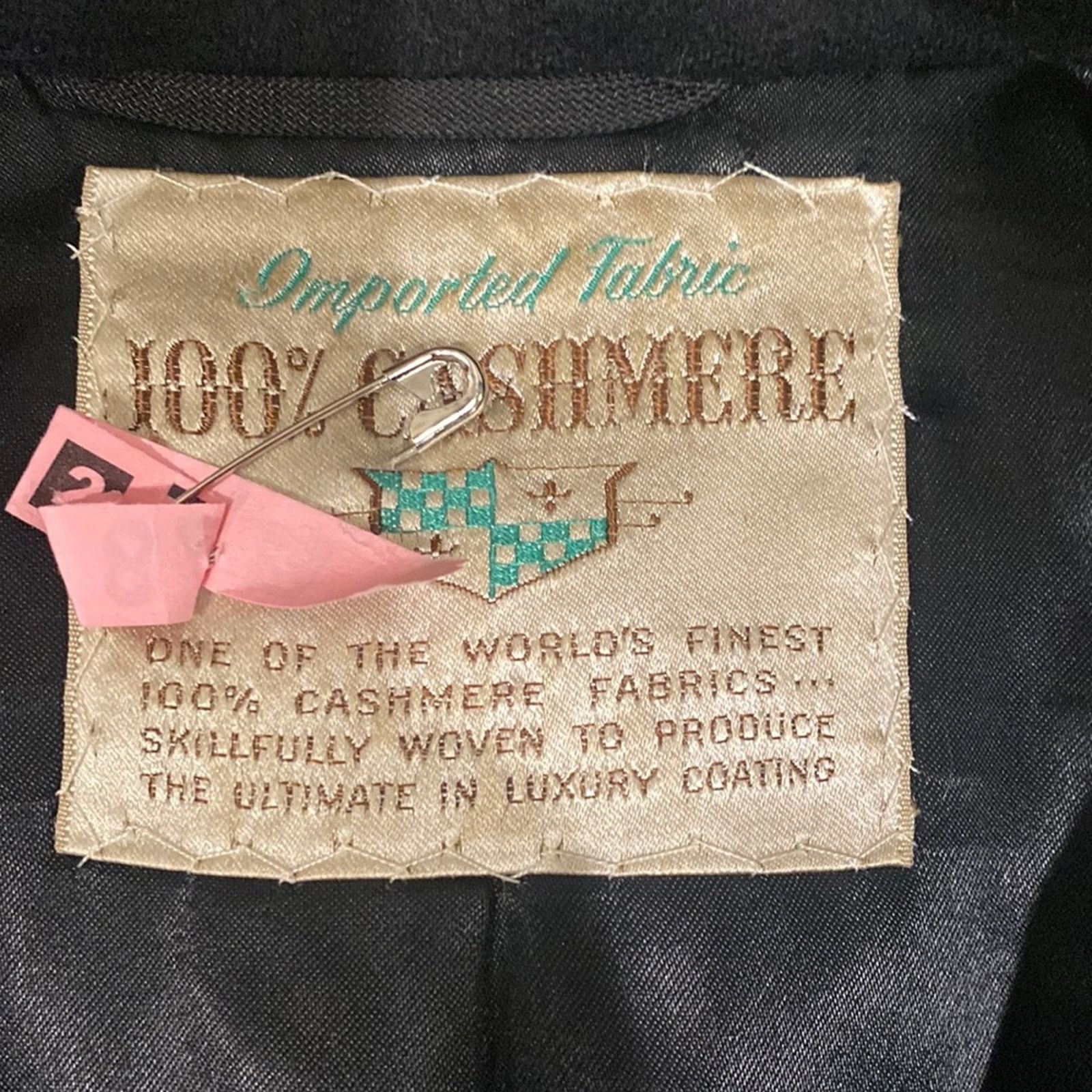 Other Dominic D. Bruzzi Grodins Men's 100% Cashmere Coat Black 38 Size US L / EU 52-54 / 3 - 3 Thumbnail