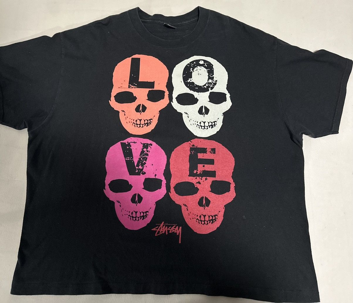 Vintage Stussy Skull T Shirt | Grailed