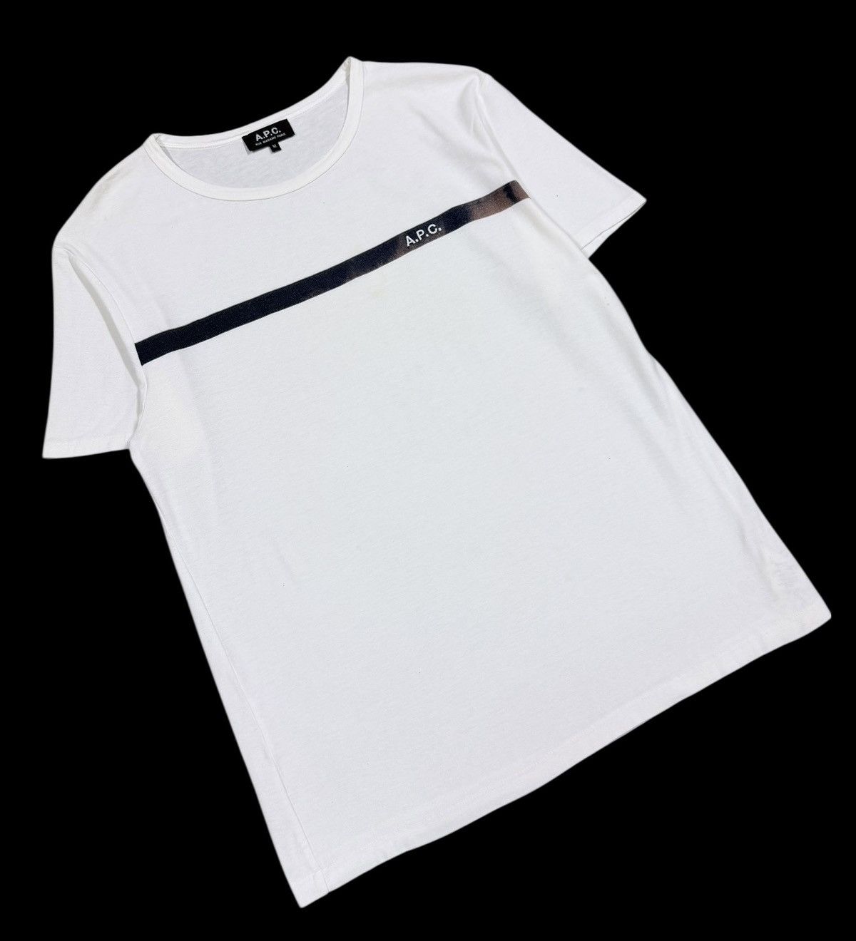 A.P.C. A.P.C Stripe Trim T-Shirt Size US M / EU 48-50 / 2 - 6 Thumbnail
