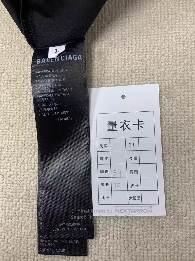 Balenciaga Balenciaga Printed Single Breasted Long Sleeve Shirt Black Size US S / EU 44-46 / 1 - 5 Thumbnail