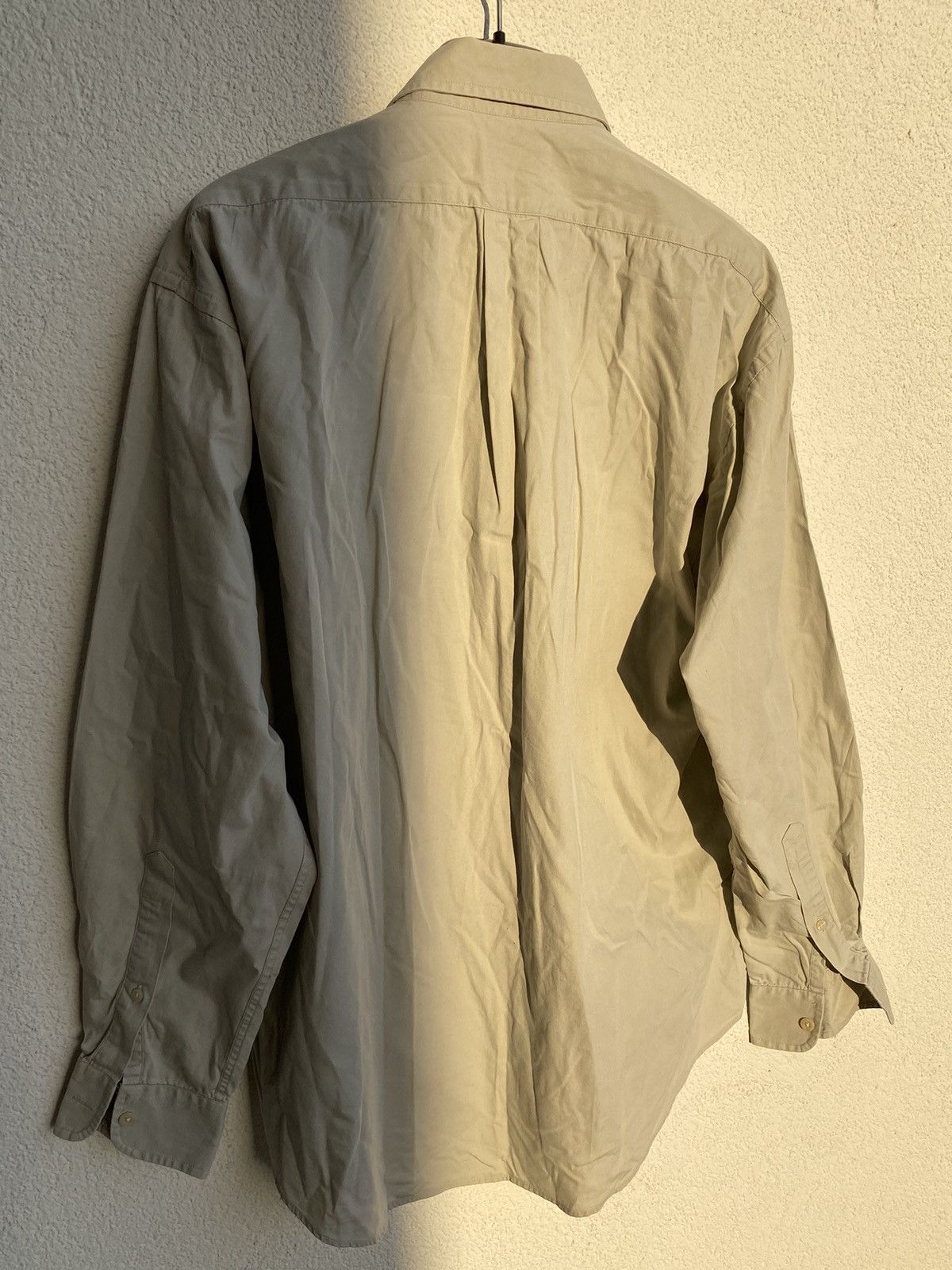 Yves Saint Laurent Cotton YSL Shirt Beige Size US L / EU 52-54 / 3 - 11 Thumbnail