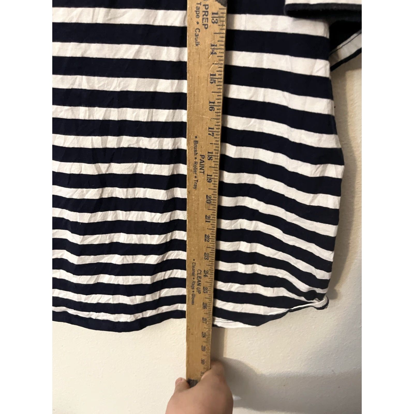 Anne Klein VINTAGE Anne Klein Sailor Blue And White Striped Shirt T-shirt Top Blouse XL Womens Size XL / US 12-14 / IT 48-50 - 4 Thumbnail