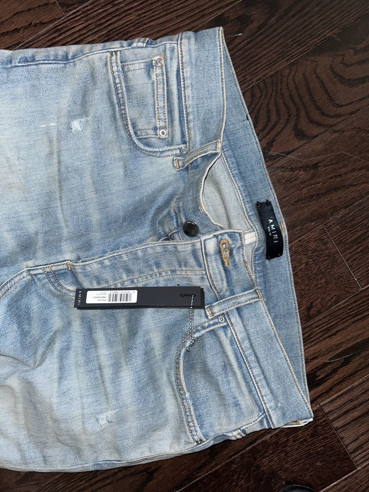 Amiri AMIRI STACKED DENIM ANTIQUE INDIGO Size US 32 / EU 48 - 4 Thumbnail