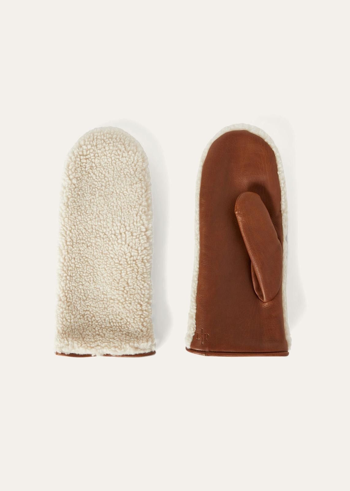 o1srvl11e0325 FAN3507 Size: OS / Gloves in Cream & Brown