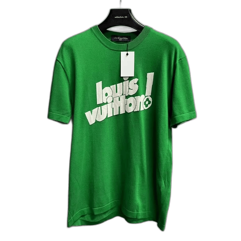 Louis Vuitton Louis Vuitton Green Logo Short Sleeve T-Shirt Size US L / EU 52-54 / 3 - 1 Thumbnail
