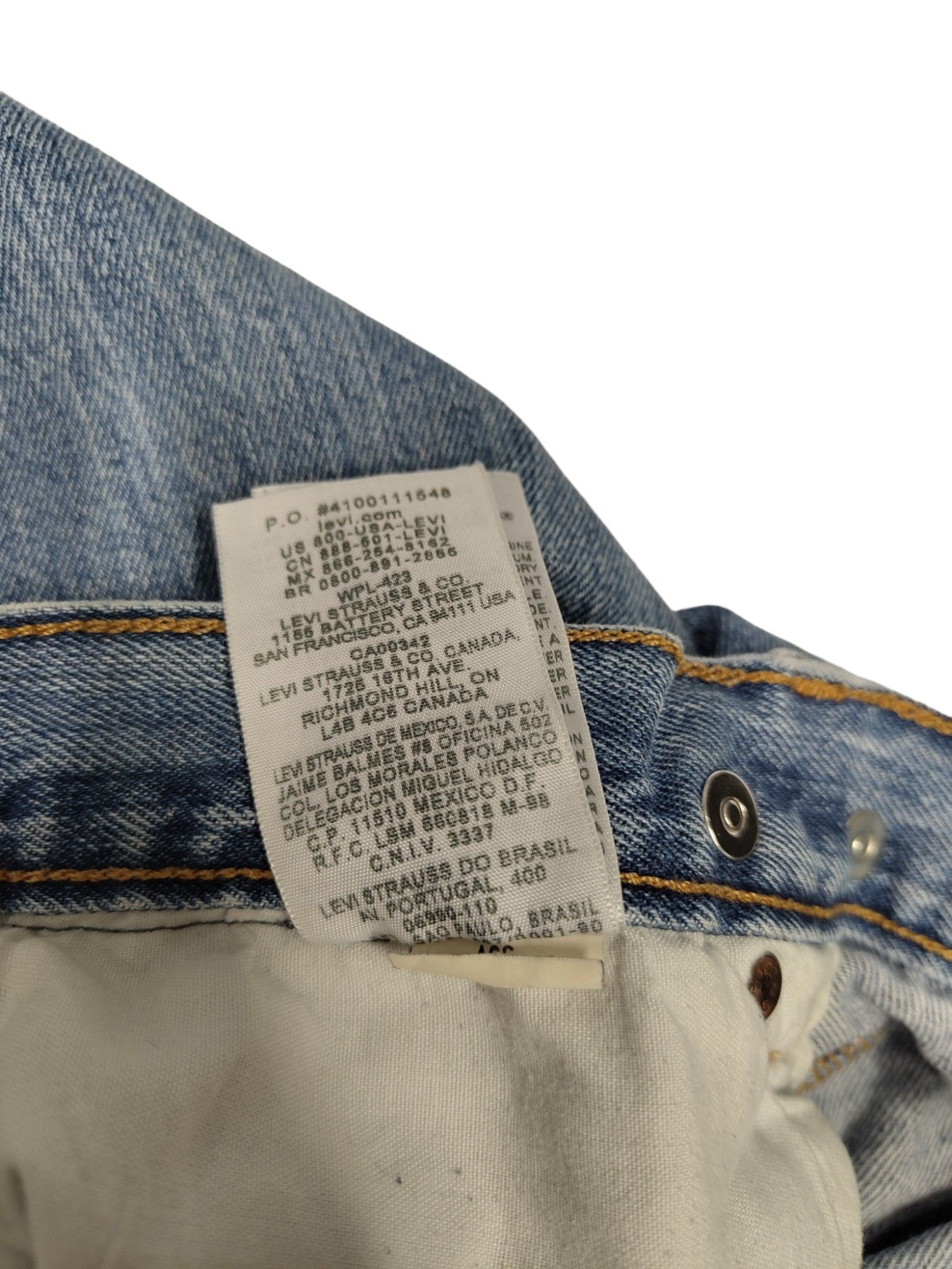 Levi's Levis 501 (W40 L30) By Poliquant Size US 30 / EU 46 - 7 Thumbnail